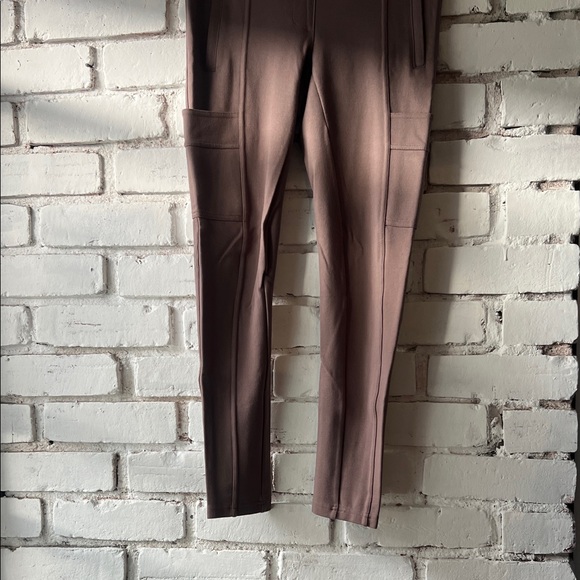Women's taupe legging Pants THICK with side pockets JOCKEY - Picture 3 of 8